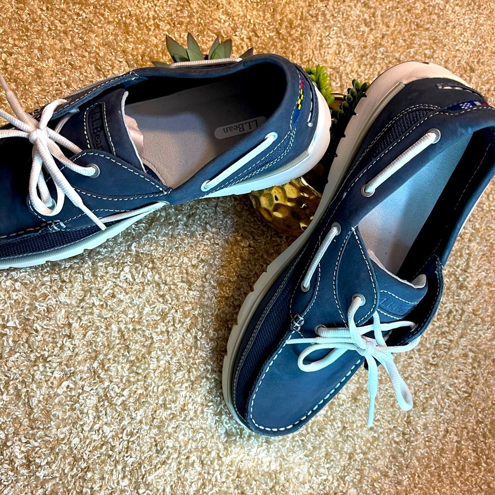 LL bean blue shoes